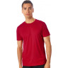 Мужская спортивная футболка US Basic Turin из комбинируемых материалов, красный, размер L (50)