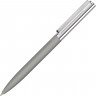 Ручка металлическая шариковая UMA Bright GUM soft-touch с зеркальной гравировкой, серый