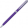 Ручка шариковая Pierre Cardin SLIM с поворотным механизмом, фиолетовый/серебро
