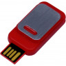 USB-флешка промо на 16 Гб прямоугольной формы, выдвижной механизм, красный