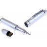 USB-флешка на 8 Гб в виде ручки с мини чипом, серебро