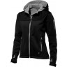 Куртка софтшел Slazenger Match женская, черный/серый, размер XL (50-52)