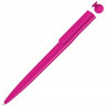 Ручка шариковая пластиковая UMA RECYCLED PET PEN switch, синий, 1 мм, розовый