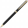 Ручка шариковая Pierre Cardin SLIM с поворотным механизмом, черный/золото