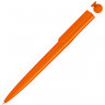 Ручка шариковая пластиковая UMA RECYCLED PET PEN switch, синий, 1 мм, оранжевый