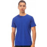 Мужская спортивная футболка US Basic Turin из комбинируемых материалов, классический синий, размер S (46)