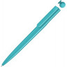 Ручка шариковая пластиковая UMA RECYCLED PET PEN switch, синий, 1 мм, лазурный