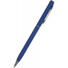 Ручка Bruno Visconti Palermo шариковая автоматическая, синий металлический корпус, 0.7 мм, синяя
