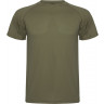 Спортивная футболка Roly Montecarlo мужская, армейский зеленый, размер L (50)