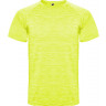 Спортивная футболка Roly Austin детская, меланжевый неоновый желтый, размер 4 (104-116)