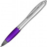 Ручка шариковая Scripto Nash, пурпурный/серебристый, черные чернила