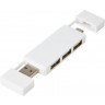 Двойной USB 2.0-хаб Mulan, белый