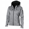 Куртка софтшел Slazenger Match женская, серый/черный, размер S (42-44)