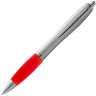 Ручка шариковая Scripto Nash, красный/серебристый, черные чернила
