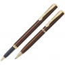  Набор Pierre Cardin Pen and Pen: ручка шариковая, ручка-роллер, бронзовый/золотистый/черный