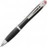  Светящаяся шариковая ручка Nash со светящимся черным корпусом и рукояткой, красный