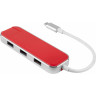 USB хаб Rombica Type-C Chronos, красный