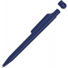 Ручка шариковая из переработанного пластика с матовым покрытием UMA ON TOP RECY, синий