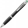 Светящаяся шариковая ручка Nash со светящимся черным корпусом и рукояткой, зеленый