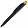 Ручка шариковая пластиковая UMA Stream, черный/охра