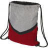 Спортивный рюкзак-мешок, серый/красный