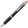  Светящаяся шариковая ручка Nash со светящимся черным корпусом и рукояткой, оранжевый