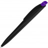 Ручка шариковая пластиковая UMA Stream, черный/фиолетовый