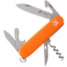 Нож перочинный Stinger, 90 мм, 11 функций, материал рукояти: АБС-пластик, оранжевый