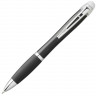  Светящаяся шариковая ручка Nash со светящимся черным корпусом и рукояткой, белый