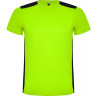 Спортивная футболка Roly Detroit детская, лаймовый пунш/черный, размер 8 (128-140)