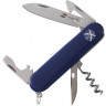 Нож перочинный Stinger, 90 мм, 10 функций, материал рукояти: АБС-пластик, синий