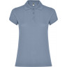 Рубашка-поло Roly Star женская, спокойный синий, размер 3XL (54)