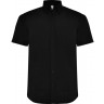 Рубашка Roly Aifos мужская с коротким рукавом, черный, размер 2XL (58)