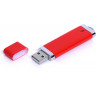  USB-флешка промо на 128 Гб прямоугольной классической формы, красный