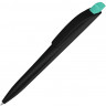 Ручка шариковая пластиковая UMA Stream, черный/бирюзовый