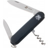 Нож перочинный Stinger, 90 мм, 4 функции, материал рукояти: АБС-пластик, черный