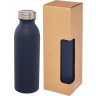 Бутылка Avenue Riti 500 мл с медной обшивкой и вакуумной изоляцией, темно-синий