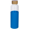 Бутылка для воды стеклянная Refine, в чехле, 550 мл, голубой