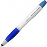 Ручка-стилус Nash с маркером, синий классический/серебристый