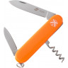 Нож перочинный Stinger, 90 мм, 4 функции, материал рукояти: АБС-пластик, оранжевый