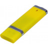  USB-флешка промо на 128 Гб прямоугольной классической формы, желтый