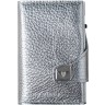 Кожаный кошелек TRU VIRTU CLICK&SLIDE Silver Metallic, серебристый металлик/серебристый