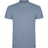 Рубашка поло Roly Star мужская, спокойный синий, размер M (50)