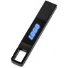 USB 2.0- флешка на 32 Гб c подсветкой логотипа Evolt Hook LED, темно-серый, синяя подсветка