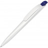 Ручка шариковая пластиковая UMA Stream, белый/темно-синий