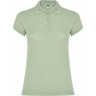 Рубашка-поло Roly Star женская, припыленный зеленый, размер 2XL (50-52)