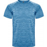 Спортивная футболка Roly Austin детская, меланжевый королевский синий, размер 4 (104-116)