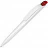 Ручка шариковая пластиковая UMA Stream, белый/красный