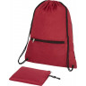 Складной рюкзак со шнурком Hoss, темно-красный