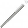 Ручка металлическая роллер UMA Brush R GUM soft-touch с зеркальной гравировкой, серый